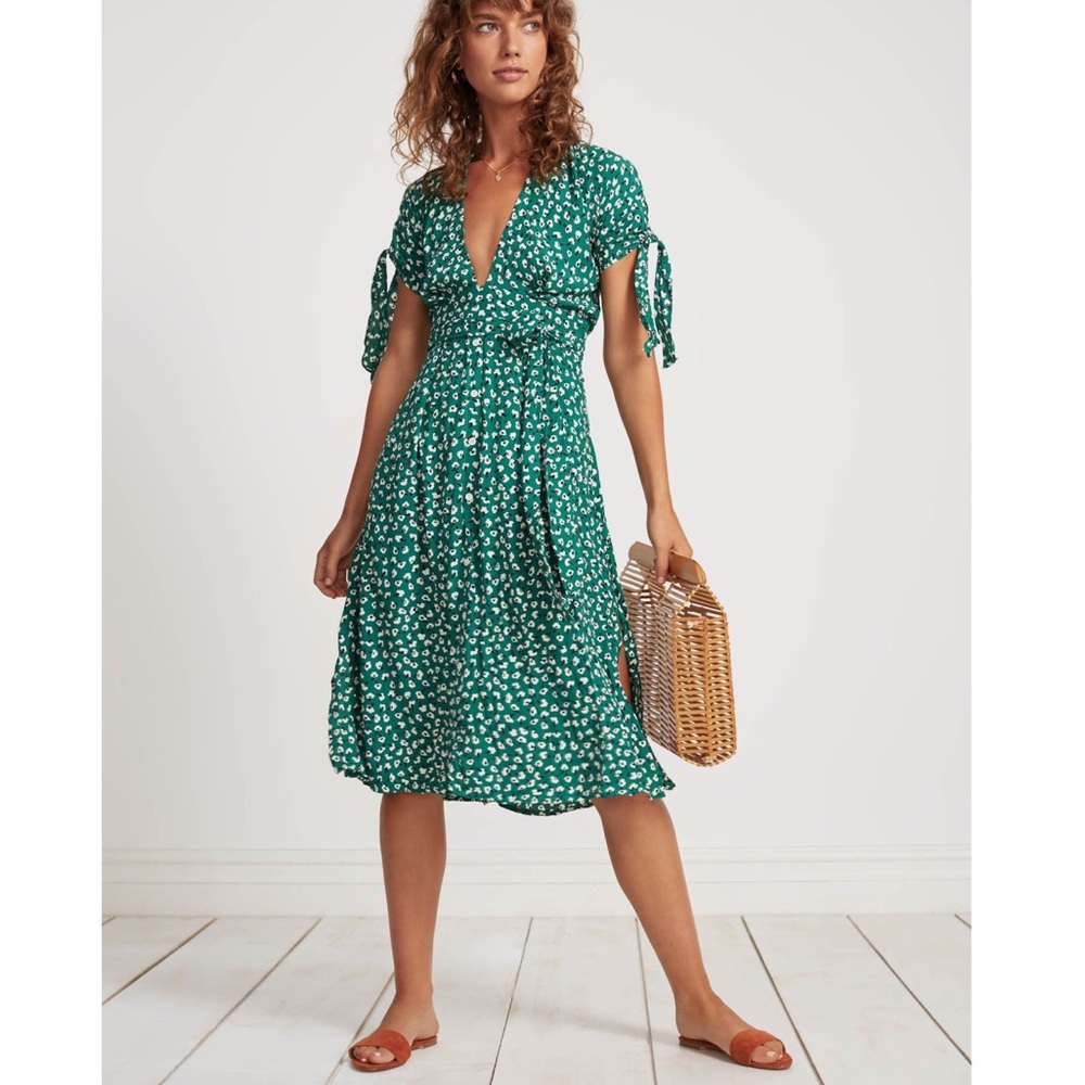 Faithful the Brand Nina Midi Dress in Vintage Bloom